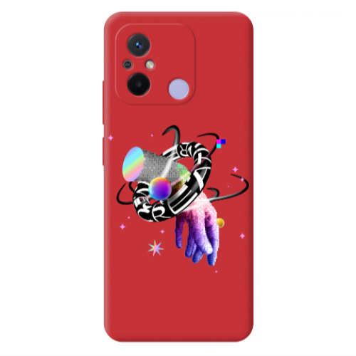 Xiaomi Redmi 12C Y2k Red Colored Silicone TPU Θήκη