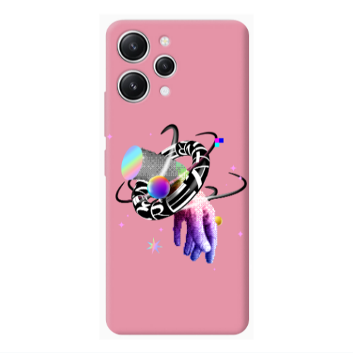 Xiaomi Redmi 12 Y2k Pink Colored Silicone TPU Θήκη