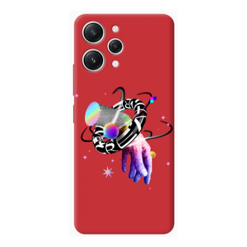 Xiaomi Redmi 12 Y2k Red Colored Silicone TPU Θήκη