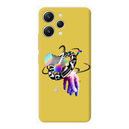 Xiaomi Redmi 12 Y2k Yellow Colored Silicone TPU Θήκη