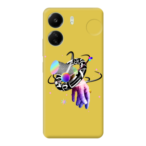 Xiaomi Redmi 13C Y2k Yellow Colored Silicone TPU Θήκη