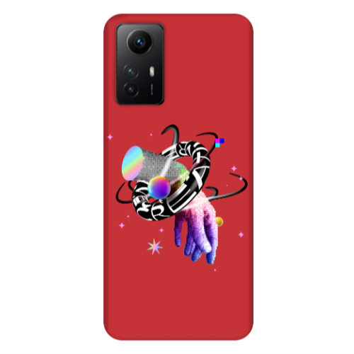 Xiaomi Redmi Note 12s Y2k Red Colored Silicone TPU Θήκη