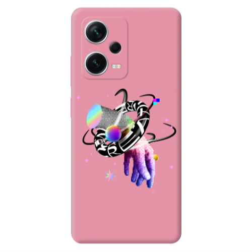 Xiaomi Poco X5 Y2k Pink Colored Silicone TPU Θήκη