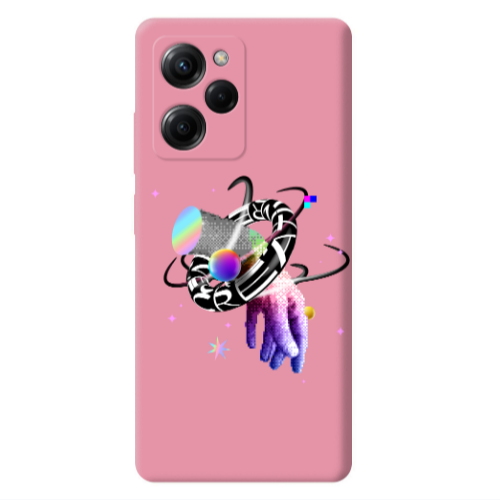 Xiaomi Poco X5 Pro Y2k Pink Colored Silicone TPU Θήκη