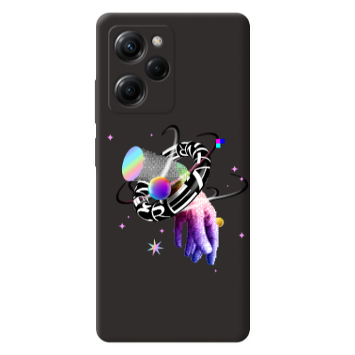 Xiaomi Poco X5 Pro Y2k Black Colored Silicone TPU Θήκη
