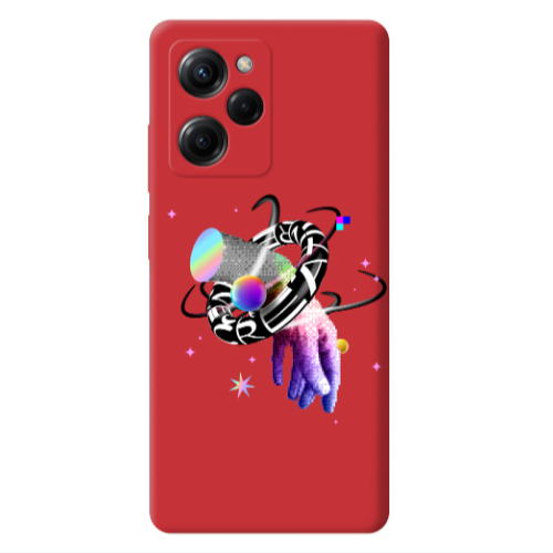 Xiaomi Poco X5 Pro Y2k Red Colored Silicone TPU Θήκη
