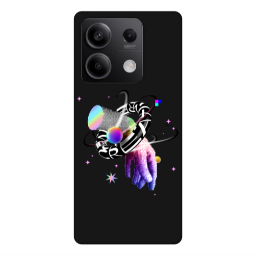 Xiaomi Redmi Note 13 5G Y2k Black Colored Silicone TPU Θήκη