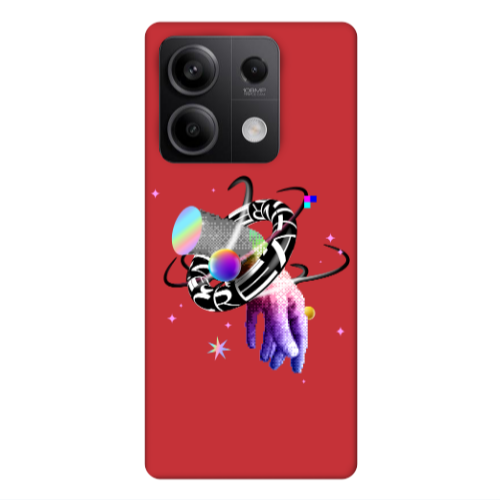 Xiaomi Redmi Note 13 5G Y2k Red Colored Silicone TPU Θήκη