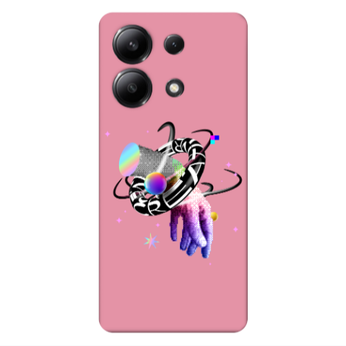 Xiaomi Redmi Note 13 4G Y2k Pink Colored Silicone TPU Θήκη