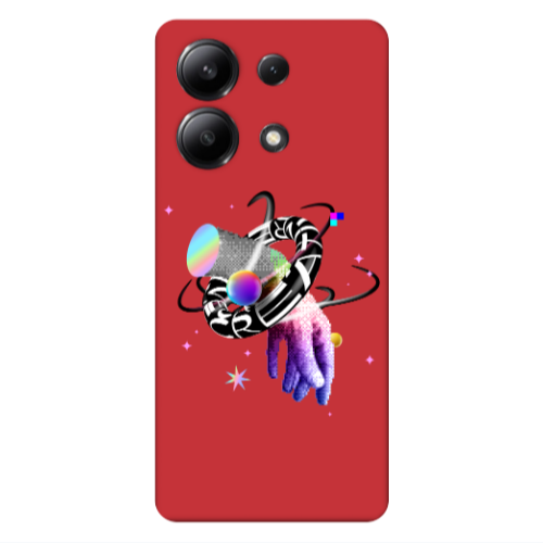 Xiaomi Redmi Note 13 4G Y2k Red Colored Silicone TPU Θήκη