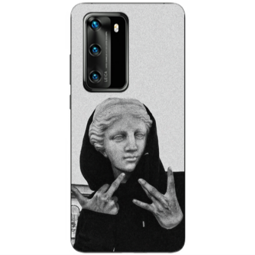 Huawei P40 Edgelord Transparent Silicone TPU Θήκη