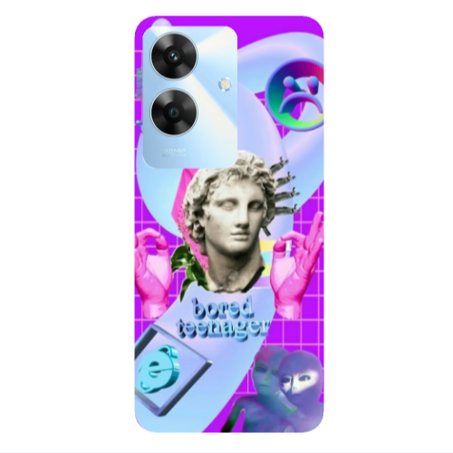 Realme Note 60 Bored Teenager Transparent Silicone TPU Θήκη
