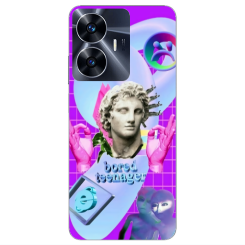 Realme Note 50 Bored Teenager Transparent Silicone TPU Θήκη