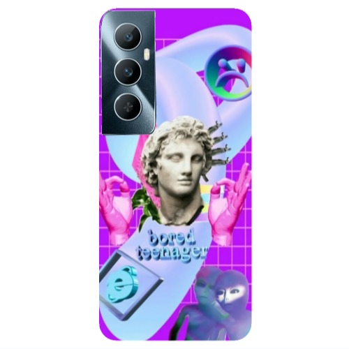Realme C65 Bored Teenager Transparent Silicone TPU Θήκη