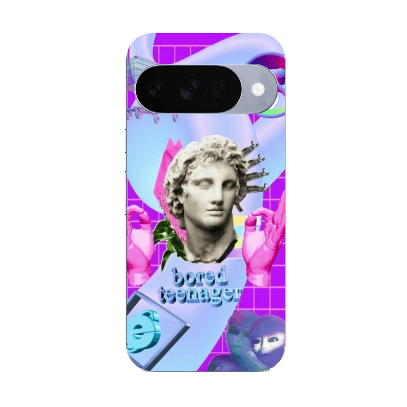 Google Pixel 10 Bored Teenager Transparent Silicone TPU Θήκη