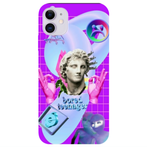 Apple iPhone 11  Bored Teenager Transparent Silicone TPU Θήκη