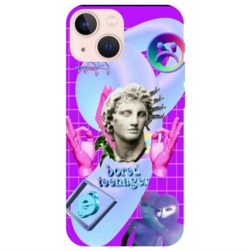 Apple iPhone 13 Bored Teenager Transparent Silicone TPU Θήκη