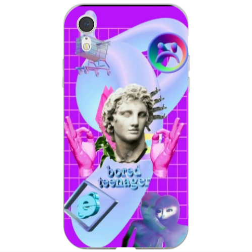 Apple iPhone Xr Bored Teenager Transparent Silicone TPU Θήκη