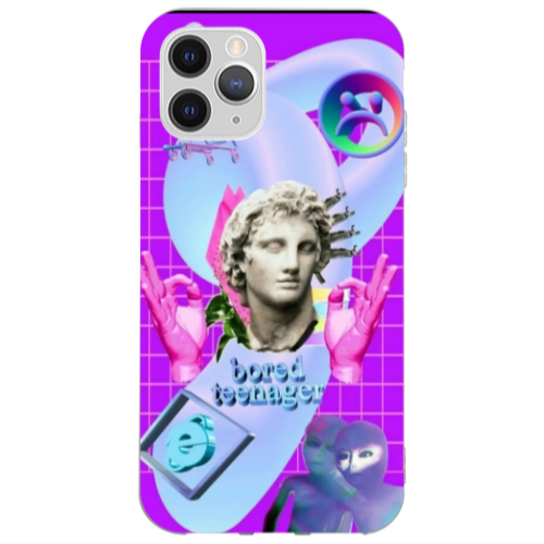 Apple iPhone 13 Pro Max Bored Teenager Transparent Silicone TPU Θήκη