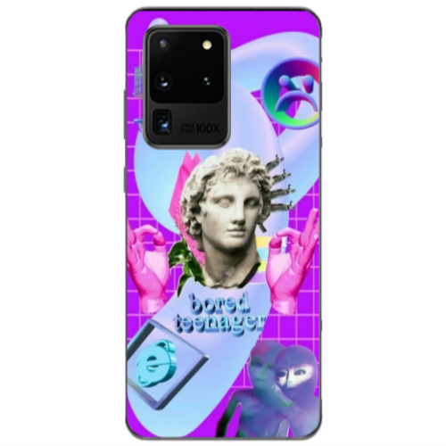 Samsung S20 Ultra Bored Teenager Transparent Silicone TPU Θήκη