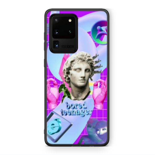 Samsung S20 Ultra Bored Teenager Black Glossy Θήκη