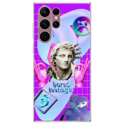 Samsung S22 Ultra Bored Teenager Transparent Silicone TPU Θήκη