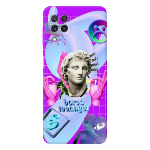Samsung A22 4G Bored Teenager Transparent Silicone TPU Θήκη