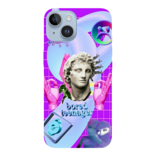 Apple iPhone 14  Bored Teenager Transparent Silicone TPU Θήκη