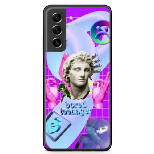 Samsung S21 FE Bored Teenager Black Glossy Θήκη