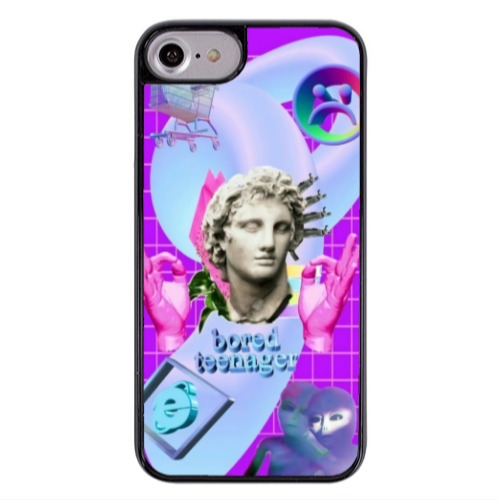 Apple iPhone 7 Bored Teenager Black Glossy Θήκη
