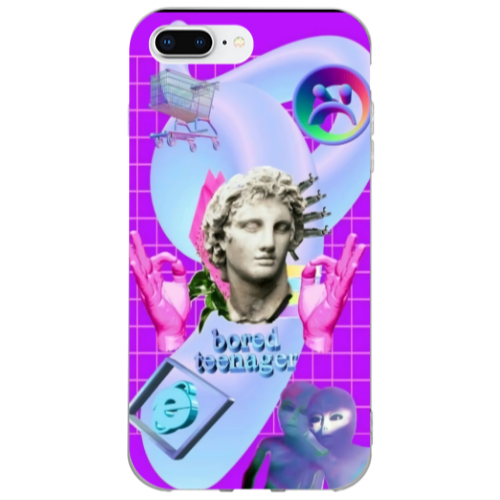 Apple iPhone 7 Plus Bored Teenager Transparent Silicone TPU Θήκη