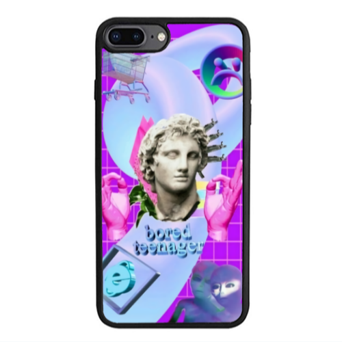 Apple iPhone 7 Plus Bored Teenager Black Glossy Θήκη