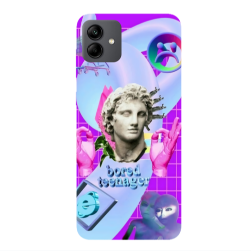Samsung A04 Bored Teenager Transparent Silicone TPU Θήκη