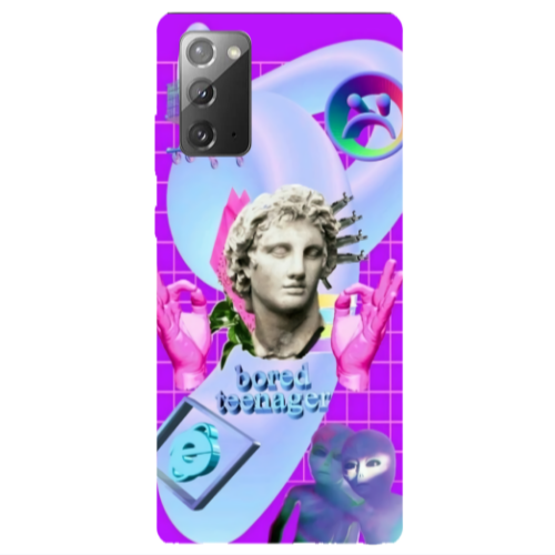 Samsung Note 20 Bored Teenager Transparent Silicone TPU Θήκη