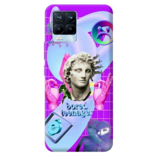 Realme 8 Pro Bored Teenager Transparent Silicone TPU Θήκη