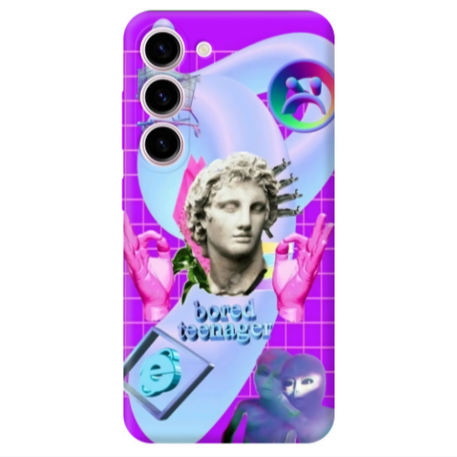 Samsung S23 Bored Teenager Transparent Silicone TPU Θήκη