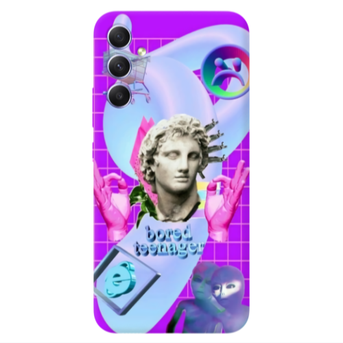 Samsung A34 Bored Teenager Transparent Silicone TPU Θήκη
