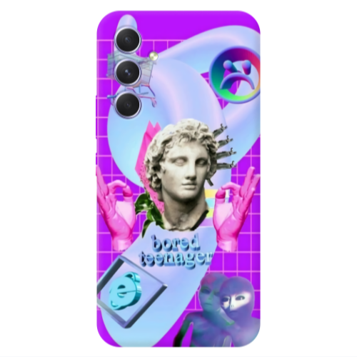 Samsung A54 Bored Teenager Transparent Silicone TPU Θήκη