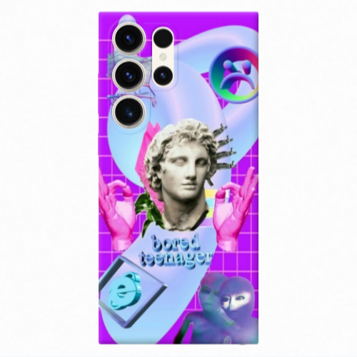 Samsung S23 Ultra Bored Teenager Transparent Silicone TPU Θήκη