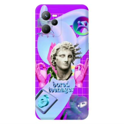 Realme C35 Bored Teenager Transparent Silicone TPU Θήκη