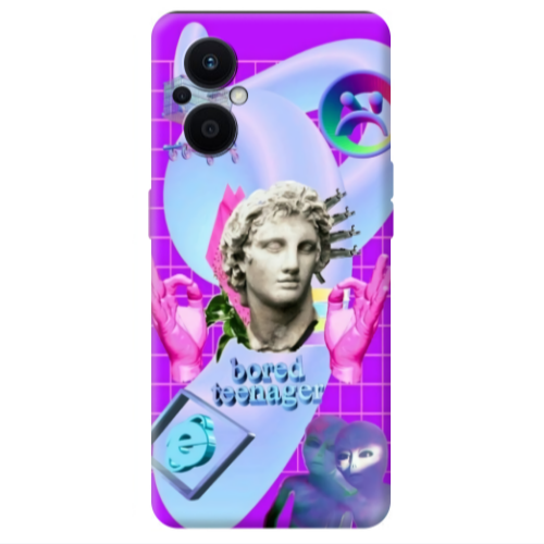 Oppo Reno 7 Lite Bored Teenager Transparent Silicone TPU Θήκη
