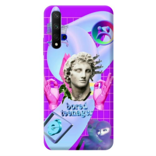Huawei Nova 5 T Bored Teenager Transparent Silicone TPU Θήκη
