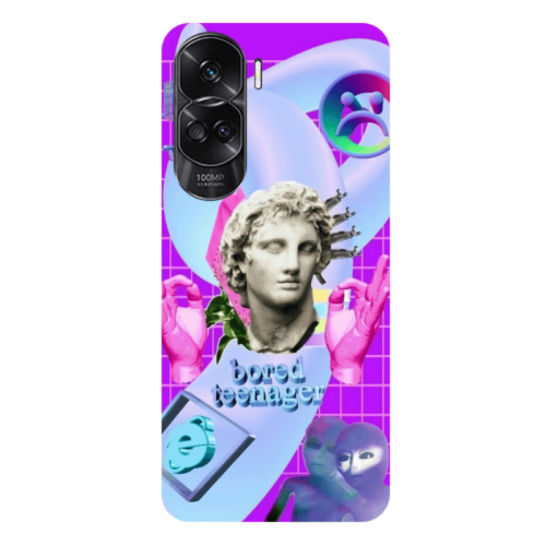 Honor 90 Lite 5G Bored Teenager Transparent Silicone TPU Θήκη