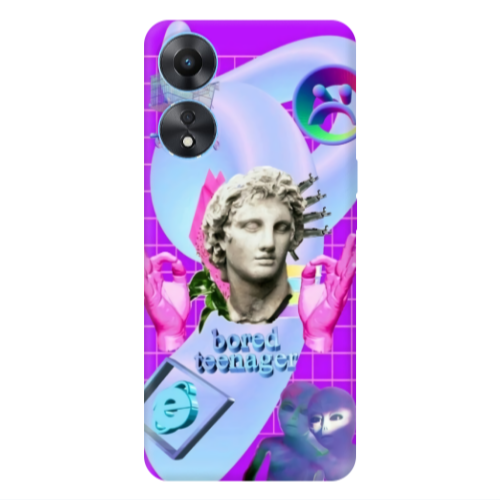 Oppo A 98 Bored Teenager Transparent Silicone TPU Θήκη