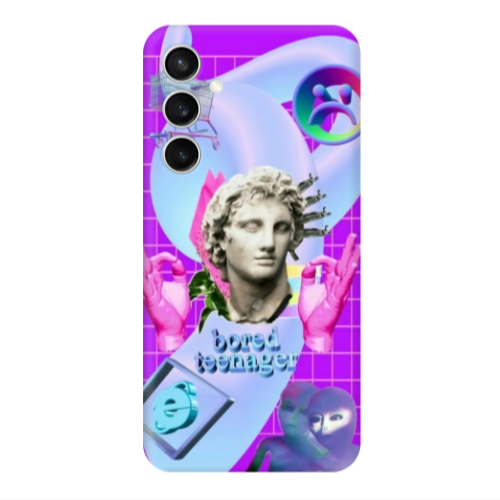 Samsung S24 FE Bored Teenager Transparent Silicone TPU Θήκη