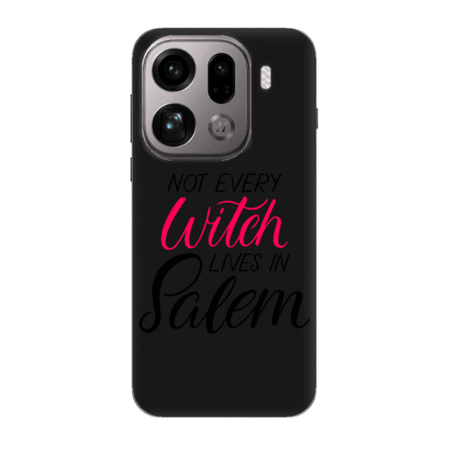 Oppo Find X9 Pro Not every witch lives in salem Black Colored Silicone TPU Θήκη
