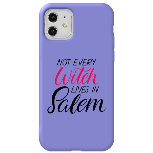 Apple iPhone 11  Not every witch lives in salem Purple Colored Silicone TPU Θήκη