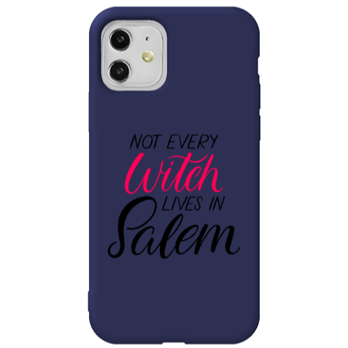 Apple iPhone 11  Not every witch lives in salem Dark blue Colored Silicone TPU Θήκη