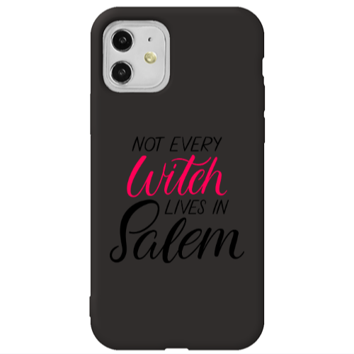 Apple iPhone 11  Not every witch lives in salem Black Colored Silicone TPU Θήκη