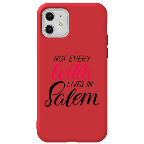 Apple iPhone 11  Not every witch lives in salem Red Colored Silicone TPU Θήκη
